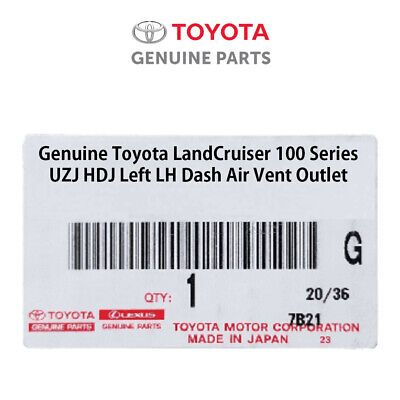 1000022 OEM Toyota LandCruiser 100 Series UZJ HDJ Left LH Dash Air Vent Outlet