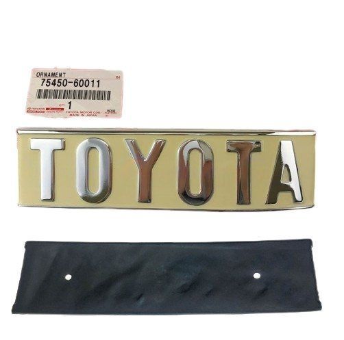 7546260010 Toyota LandCruiser 40 Series BJ43 BJ46 Badge Emblem Plate w Rubber Pad Genuine