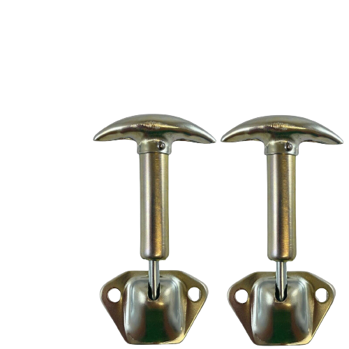 5350490300 Toyota LandCruiser 40 Series Windscreen To Hood Catch Hook Fastener x2 Genuine