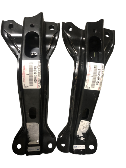 514050K020 Toyota Fortuner TGN61 TGN51 KUN61 KUN60 Front Brace Side Member Set x2 Genuine