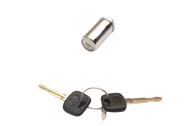 Toyota Prado 120 Series TRJ RZJ Spare Tire Lock Cylinder Barrel Key Set Genuine