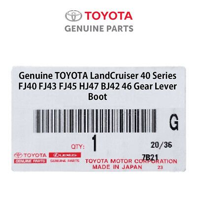 5827390300 OEM TOYOTA LandCruiser 40 Series FJ40 FJ43 FJ45 HJ47 BJ42 46 Gear Lever Boot