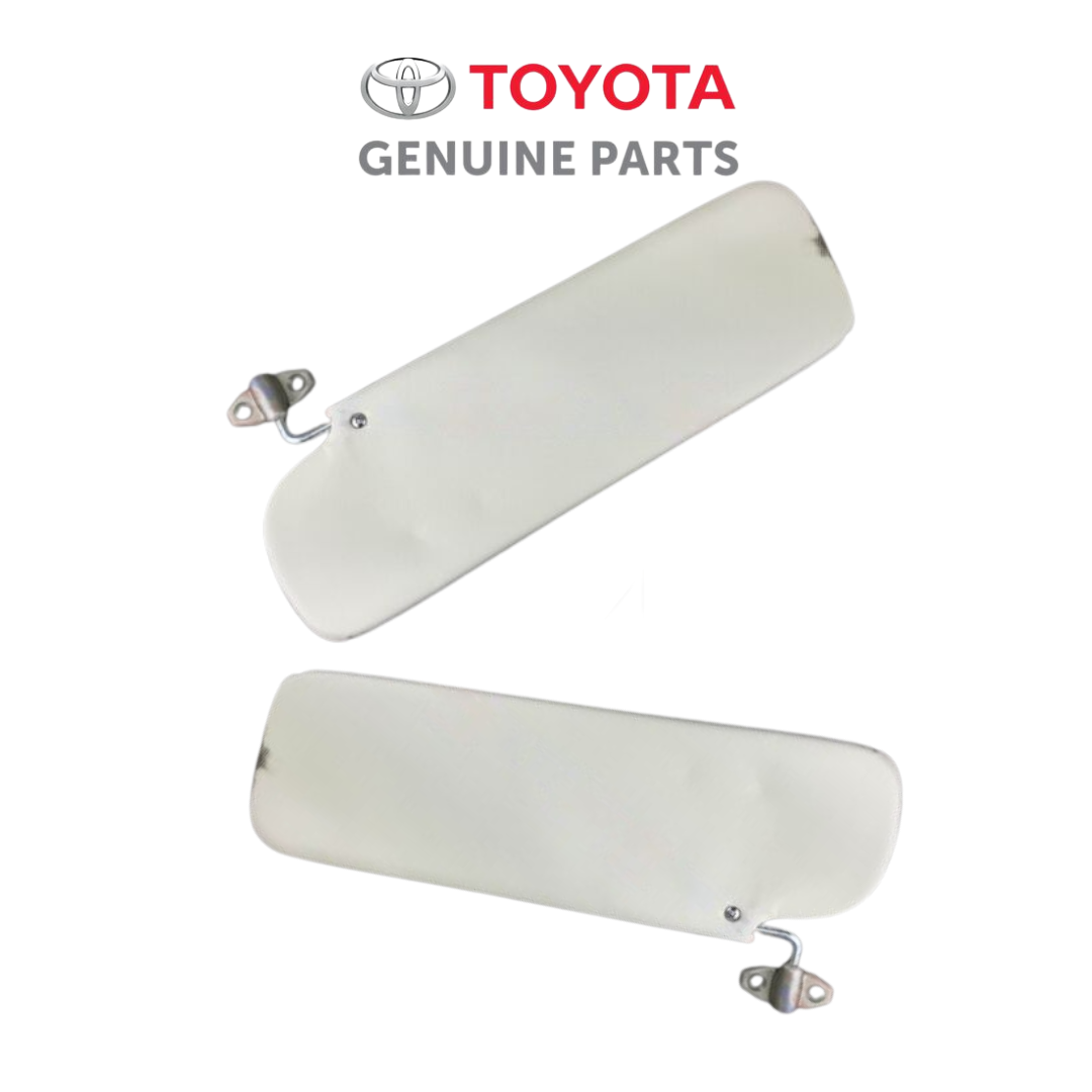 7432090303 Toyota LandCruiser 40 series HJ45 HJ47 Genuine Right Left Set Sun Visor Ivory