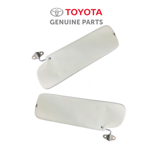 7432090303 Toyota LandCruiser 40 series HJ45 HJ47 Juego De Visera Derecha Izquierda Genuina Marfil