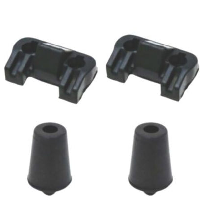 67293-14030(x2) 90541-09047(x2) TOYOTA OEM JZA70 SUPRA MK3 وسادة إيقاف الباب الخلفي السفلي العلوي مجموعة من 4 قطع