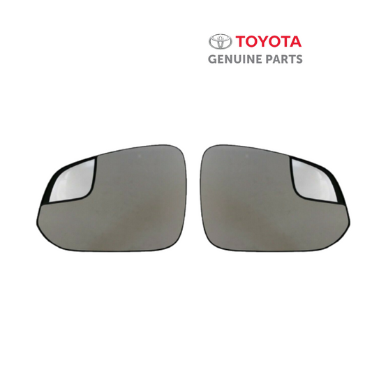 87961-42D20 87931-42D50 تويوتا RAV4 2016-2018 طقم زجاج مرآة الرؤية الجانبية اليمنى واليسرى المُدفأة (أصلي)