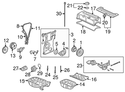 15100PRBA01 OEM Honda Type R & Acura RSX Type S K20A K20A2 K20Z1 15100-PRB-A01 Oil Pump