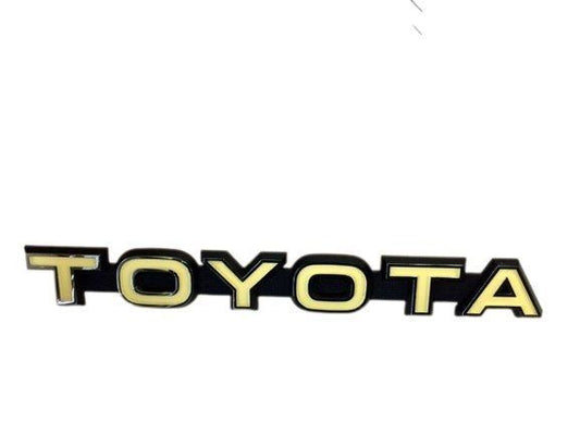 7532190301 Toyota Land Cruiser Serie 40 HJ47 BJ42 BJ46 Insignia de parrilla Emblema Placa Original