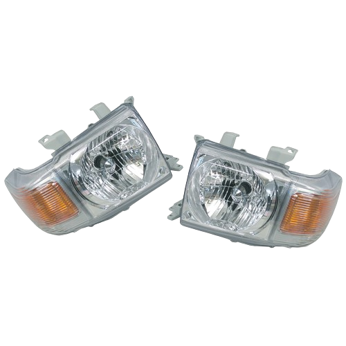 8113060C30 LandCruiser 70 76 Series HZJ FZJ Front RH LH Headlamp Headlight Unit Set Genuine