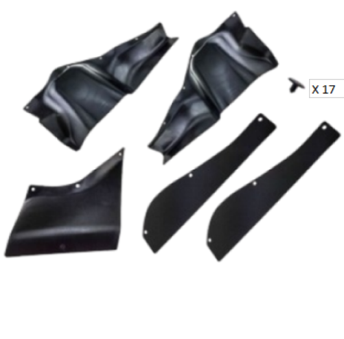5373660010 Toyota LandCruiser Serie 80 Kit de sello de cubierta de faldón de protección de guardabarros delantero original