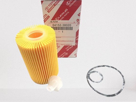 Genuine Toyota LandCruiser 200 Series VDJ 1VD 4.5 Diesel V8 Oil Filter w Gasket - Cerol Auto